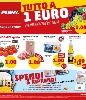 Tutto a 1 Euro | Una mano contro l'inflazione